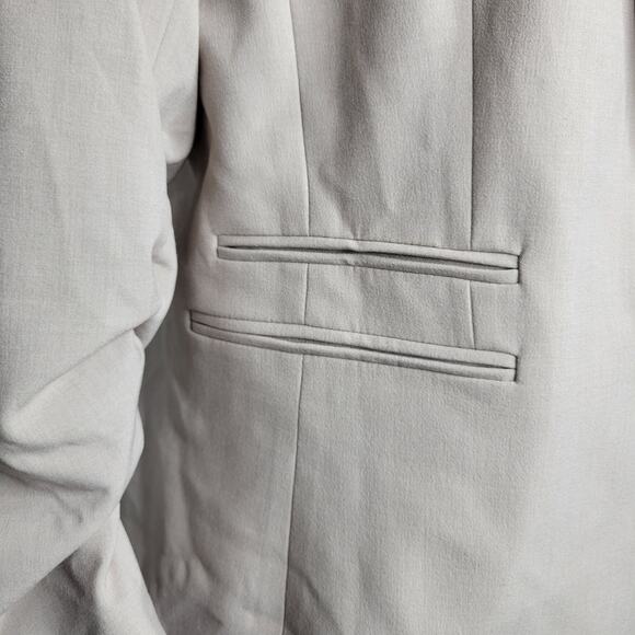 Tahari ASL Women's Ruched-Sleeve One-Button Blazer Sand NWT Size 14 - Picture 6 of 11
